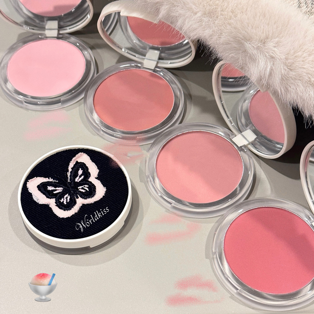 Пудра для макияжа с высокой пигментацией, румяна для щек под частной маркой